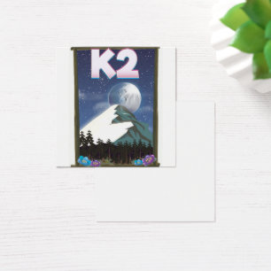 K2 Mountain travel poster