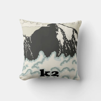 K2 Mountain Travel poster Cushion