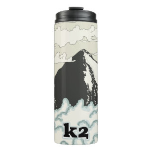 K2 Mountain Travel poster Two-Tone Coffee Mug