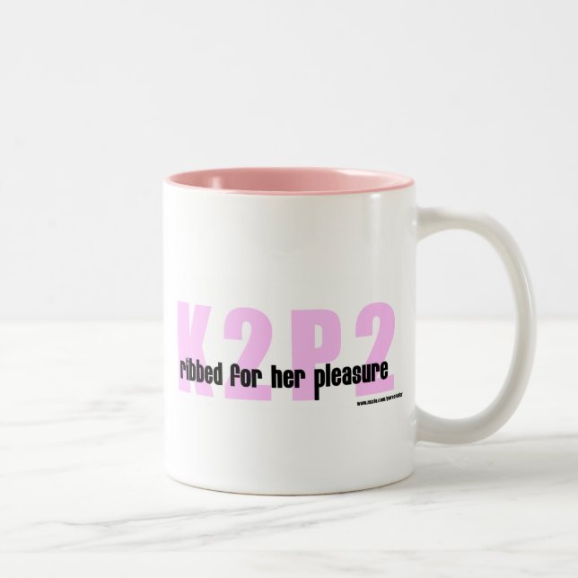 K2P2 Ribbed For Her Pleasure Merchandise Two-Tone Coffee Mug (Right)