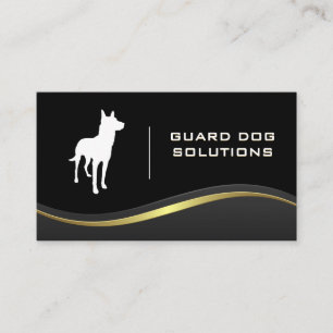 K9   Animal Training   Wave Abstract Background Business Card