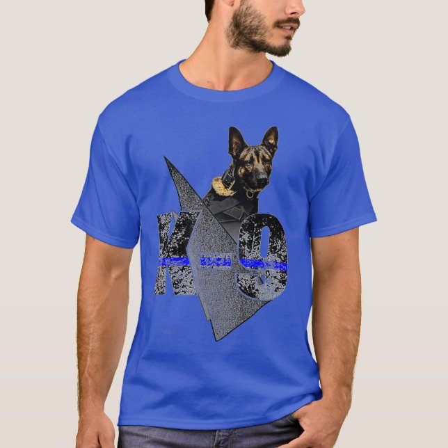 K9 Belgian Malinois Dog  Awesome Police Sheriff T-Shirt (Front)