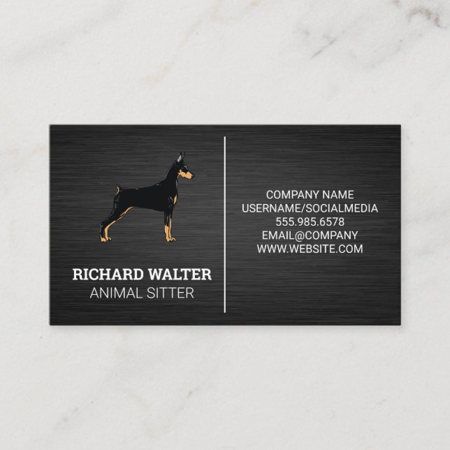 K9 Dog | Animal Sitter Business Card (Front)