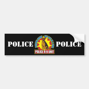 K9 German Shepherd Bite Bumper Sticker
