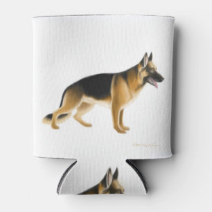 K9 German Shepherd Police Dog Can Cooler