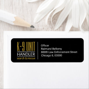 K9 Handler Return Address Label