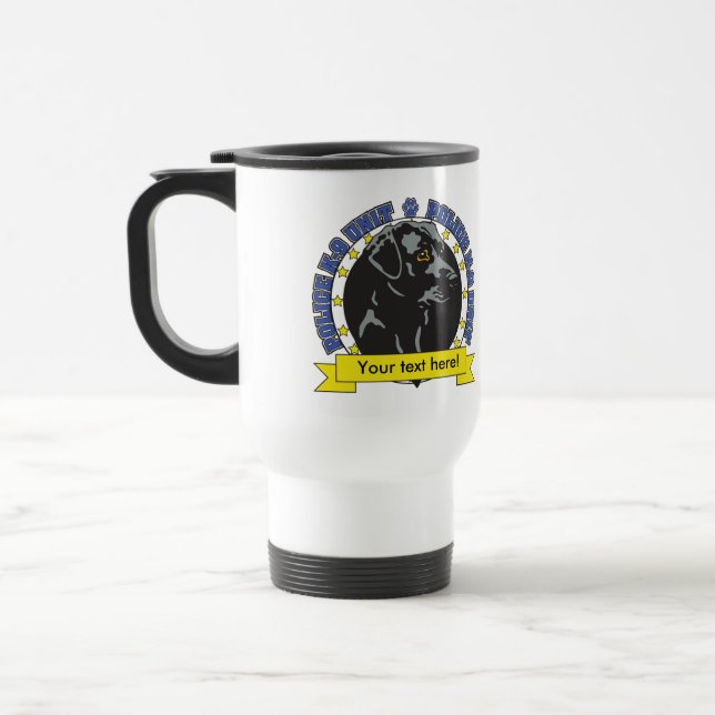 K9 Labrador Retriever Travel Mug (Left)