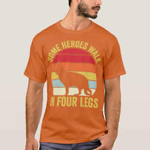 K9 Police Officer Police Dog Vintage Heroes Four L T-Shirt
