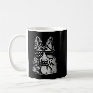 K9 Police Officer Shirt Police Dog Thin Blue Line  Coffee Mug