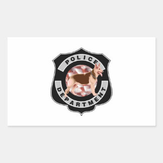 K9 Police Rectangular Sticker