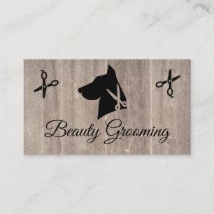 K9 Scissors Dog Groomer Business Card