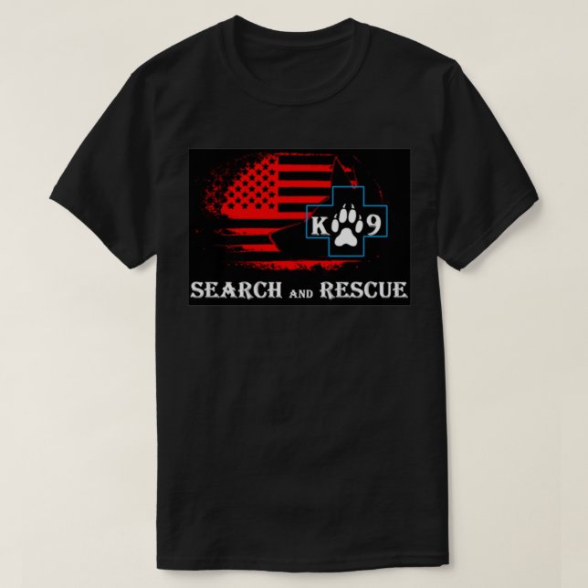 K9 Search and Rescue 11 T-Shirt (Design Front)