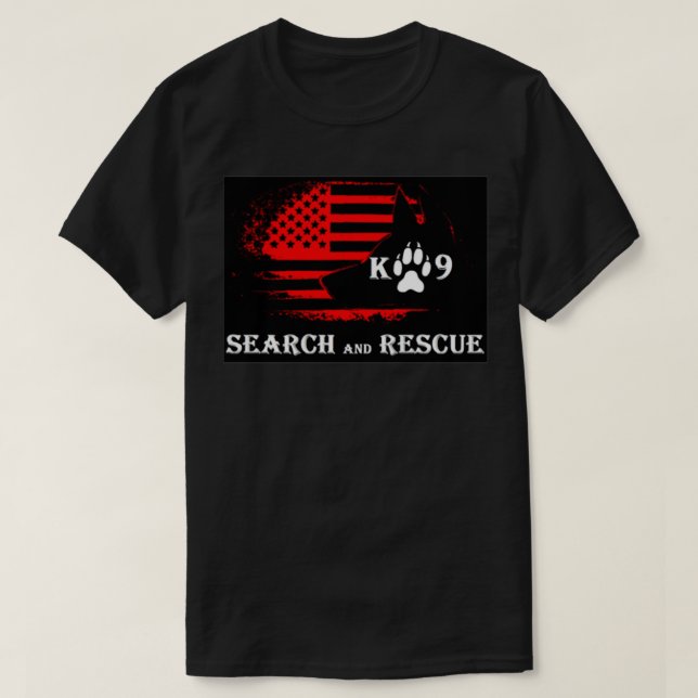 K9 Search and Rescue 2 T-Shirt (Design Front)