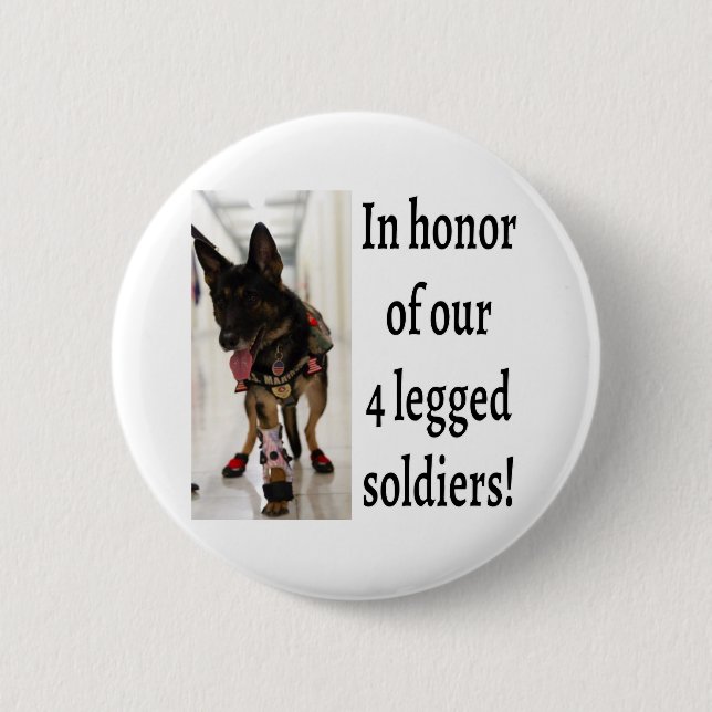 K9 Soldiers Button (Front)