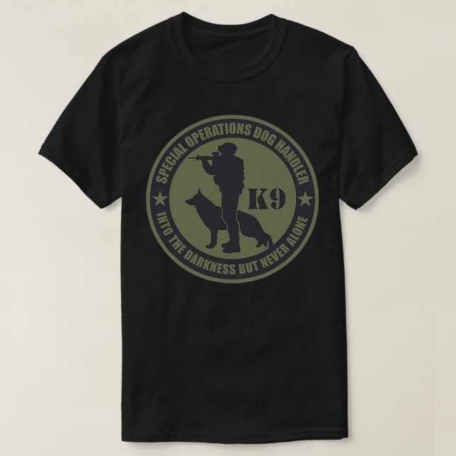 K9 Special Operations Dog Handler Subdued 1 T-Shirt (Design Front)