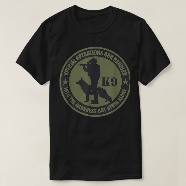 K9 Special Operations Dog Handler T-Shirt (Design Front)