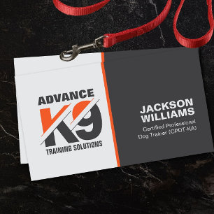 K9 Training - Dog Trainer - Canine Behaviourist Business Card