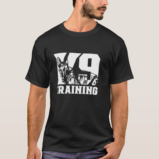 K9 Training K 9 Service Dog Handler Trainer T-Shirt (Front)