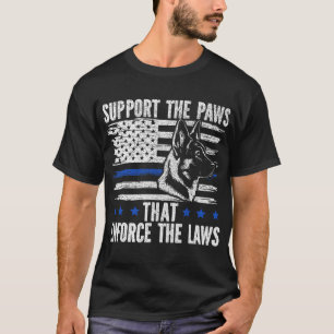 K9 Unit Law Enforcement Police Dog Handler Search T-Shirt