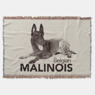 k9 Unit - Malinois - Belgian shepherd -Mechelaar Throw Blanket