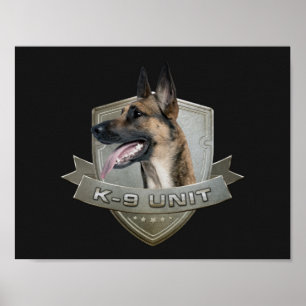 K9 Unit  - Malinois - Belgian shepherd Poster