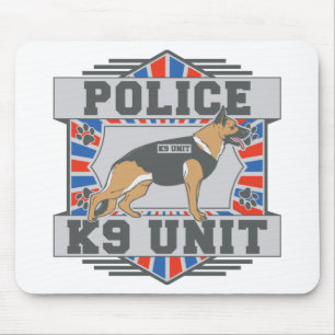K9 Unit Police German Shepherd Mouse Mat