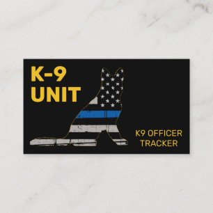 K9 Unit Thin Blue Line Law Enforcement Police Dog  Business Card