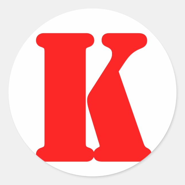 K_2 CLASSIC ROUND STICKER (Front)