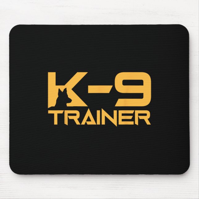 K-9 K9 Dog Handler Trainer Police Security Hallowe Mouse Mat (Front)