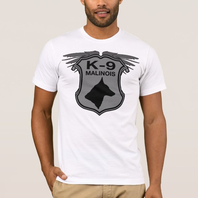 K-9 Malinois Badge T-Shirt (Front)