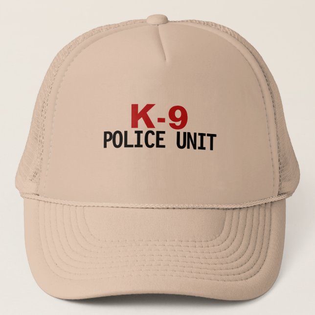 K-9 Police  Trucker Hat (Front)