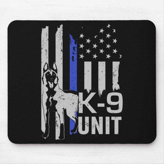 K-9 Unit - Malinois Mouse Mat (Front)