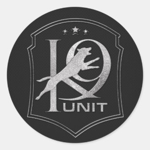 K-9 Unit  -Police Dog - Malinois Classic Round Sticker