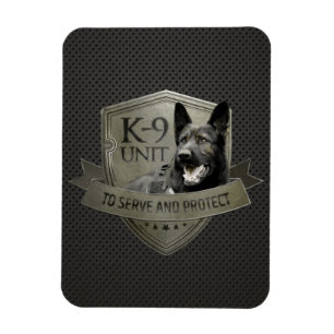 K-9 Unit -Police dog Unit- German Shepherd Magnet
