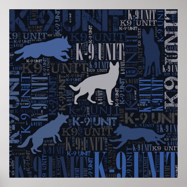 K-9 Unit  -Police Dog Unit Poster (Front)