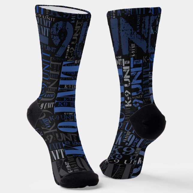 K-9 Unit  -Police Dog Unit  Socks (Angled)
