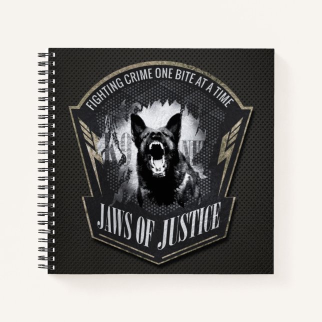 K-9 Unit  -Police  Unit- German Shepherd Notebook (Front)