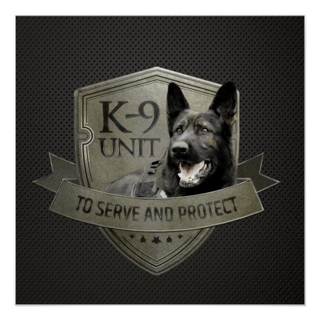 K-9 Unit  -Police  Unit- German Shepherd Poster (Front)