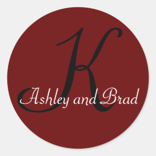 K, Ashley and Brad Classic Round Sticker