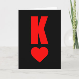 K Card King Of Hearts Matching Couple Saint Valent