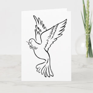 K - Dove of Peace Card