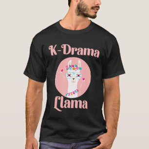 K drama Llama South Korean Flag Kdrama Lovers Kore T-Shirt