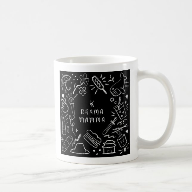 K Drama Mama Chalkboard Style Mug (Right)