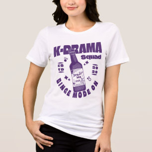 K-Drama Squad Bottle Soda - Binge Mode On Tri-Blend Shirt