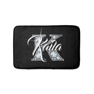 K Faux Diamond Bath Mat