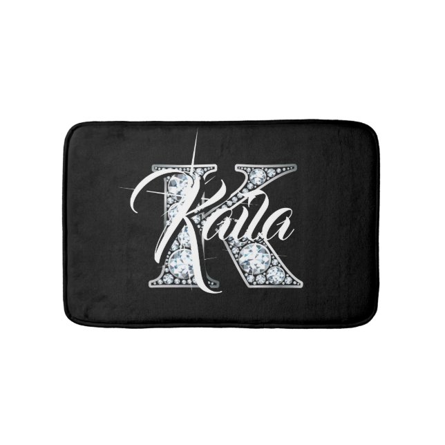 K Faux Diamond Bath Mat (Front)