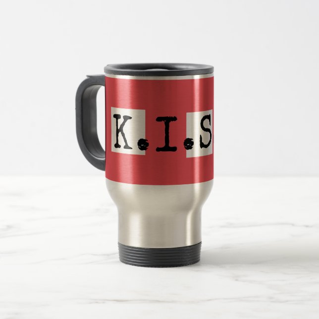 K.I.S.S. TRAVEL MUG (Front Left)