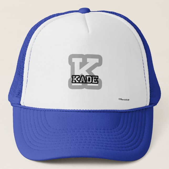 K is for Kade Trucker Hat (Front)