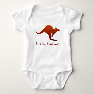 K is for Kangaroo Baby Bodysuit