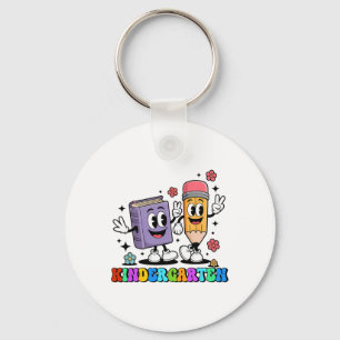 K Is For Kindergarten Teacher Pencil Book Back To Key Ring